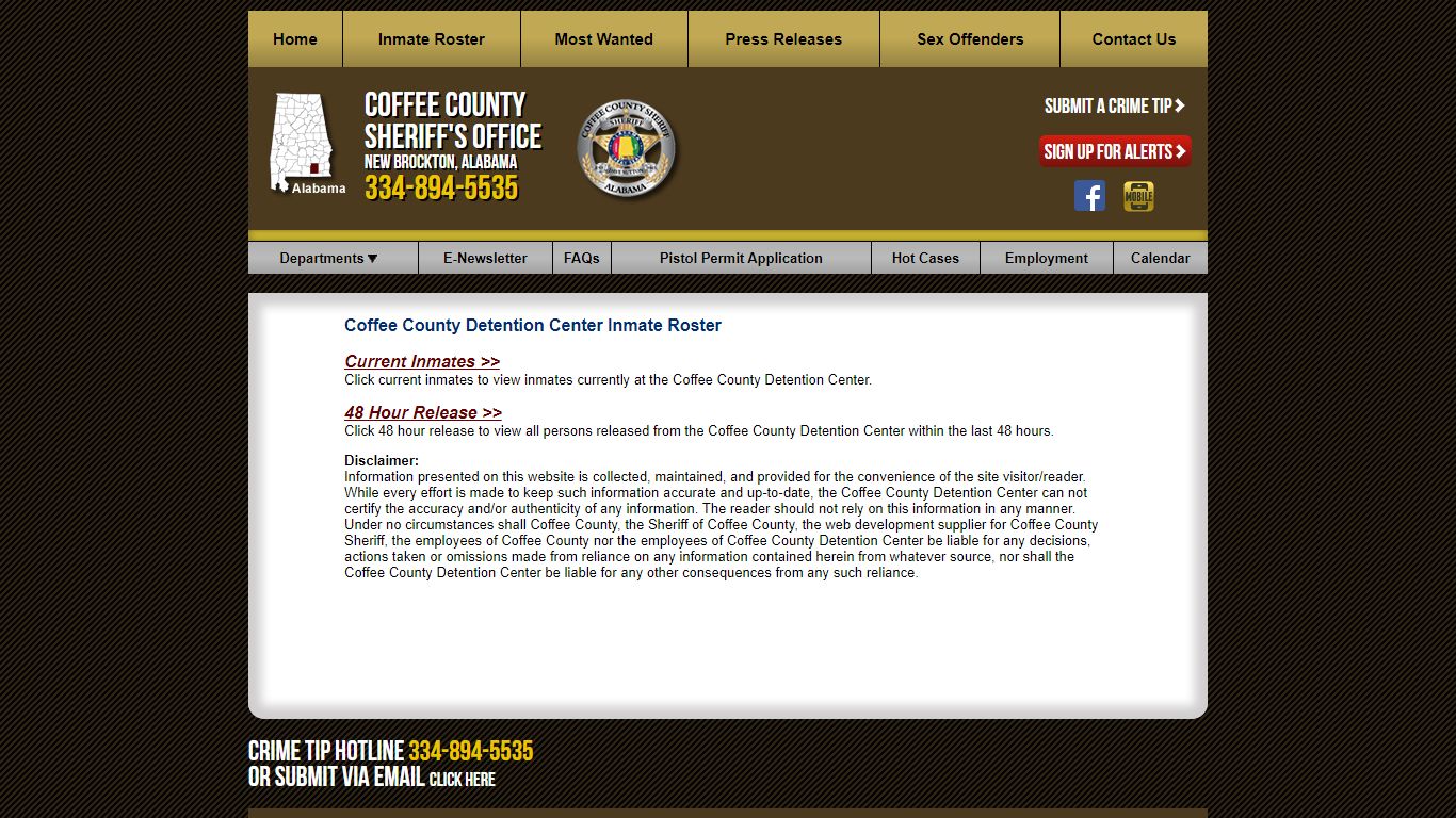 Roster Choose - Coffee County Sheriff AL